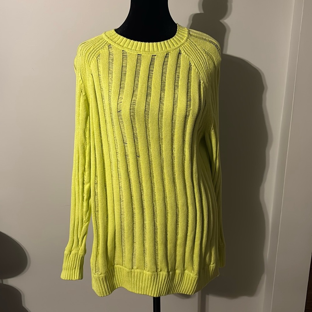 Future Collective Chartreuse Crewneck Sweater